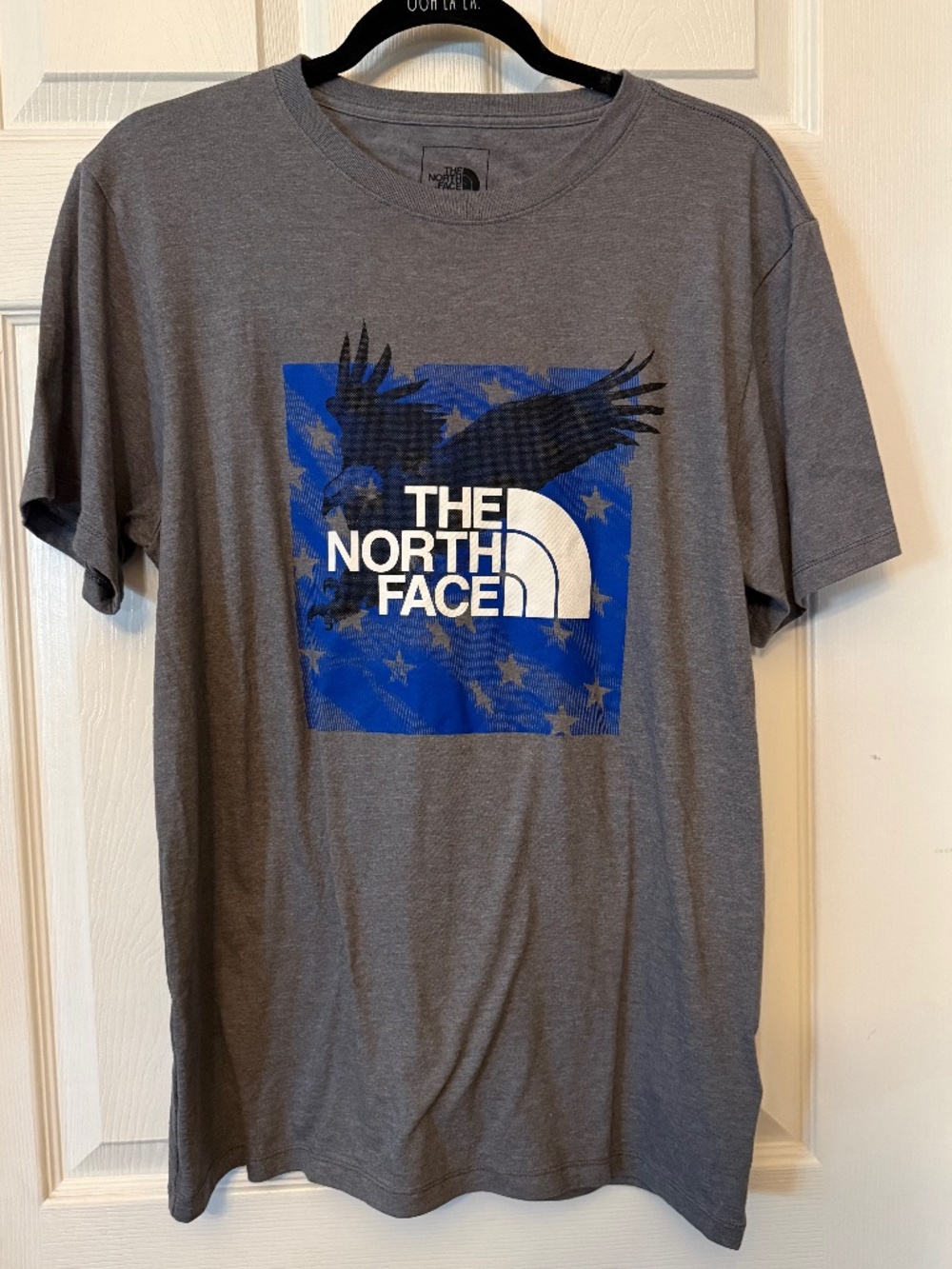 North Face Short-Sleeve Men's Gray Graphic T-Shirt, Size M